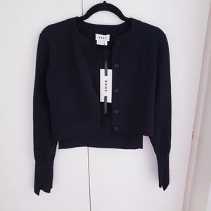 DKNY black button up cardigan